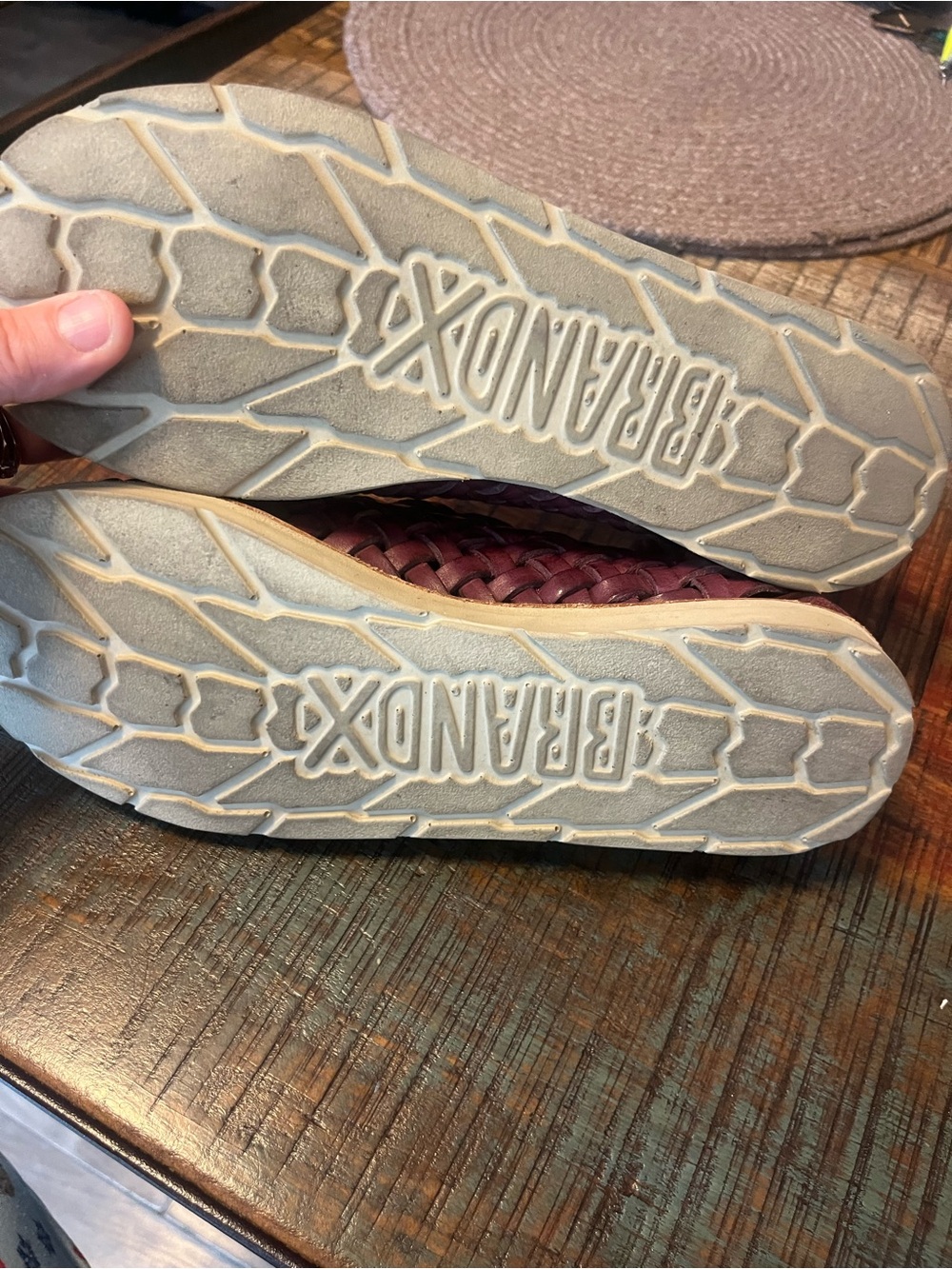 Huaraches Boot v3 Women’s Woven Leather Sandals - Burgundy - Picture 5 of 5